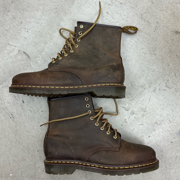 Dr. Martens 1460 Crazy Horse Leather Lace Up Boots - Picture 3 of 6